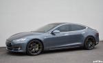 Tesla Model S P100D in Carbon Graphite by EAS on Vorsteiner Wheels (V-FF 103) 2017 года